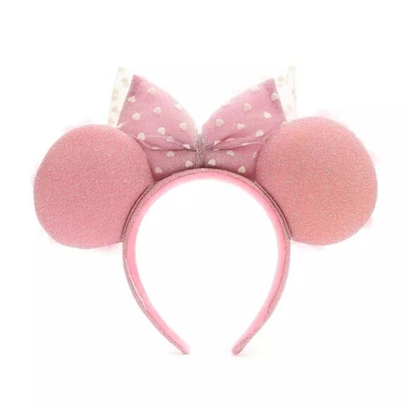 Disney Parks Minnie Mouse Hearts and Flowers Ears Headband For Adults main image 5
